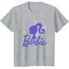 imageBarbie  Spring Has Sprung Silhouette and Logo TShirtHeather Grey