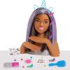 imageBarbie Deluxe 20Piece Glitter and Go 1275inch Styling Head and Accessories  Brown Hair Kids Toys for Ages 5 Up by Just PlayMulticolor