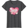 imageBarbie Heart Happy Days TShirtDark Heather Grey