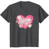 imageBarbie Heart Happy Days TShirtDark Heather Grey