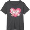 imageBarbie Heart Happy Days TShirtDark Heather Grey