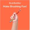 imageBrush Buddies Barbie Manual Soft Bristled Toothbrush for Kids MultiColored ampamp Fun Toddler Toothbrush AntiSlip Grip Handle Kids Travel Toothbrush 3 Pack2 Count Pack of 1