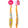 imageBrush Buddies Barbie Manual Soft Bristled Toothbrush for Kids MultiColored ampamp Fun Toddler Toothbrush AntiSlip Grip Handle Kids Travel Toothbrush 3 Pack1 Count Pack of 1