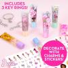 imageHorizon Group USA Barbie Sweet Shop Lip Gloss Making Kit Makes 12 Barbie Accessories Barbie Lip Glosses ampamp Keychains Arts and Crafts kit for Kids Ages 6 Gifts for 6 Year Old GirlBarbie Sweet Shop Lip Gloss