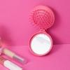 imageMINISO Barbie Foldable Mirror and Hari Brush Comb Compact Travel Mirror with Mini Hair Brush Set for Purse Backpack Gifts for Women