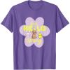imageBarbie  Hello Spring Flower TShirtPurple Heather
