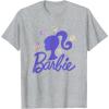 imageBarbie  Spring Has Sprung Silhouette and Logo TShirtHeather Grey