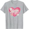 imageBarbie Heart Happy Days TShirtHeather Grey