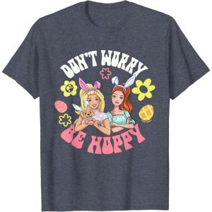 imageBarbie  Dont Worry be Hoppy TShirtHeather Blue