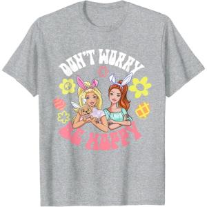 imageBarbie  Dont Worry be Hoppy TShirtHeather Grey