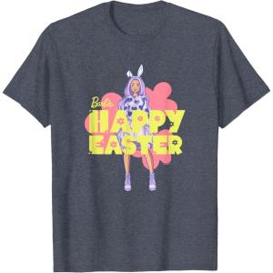 imageBarbie  Happy Easter TShirtHeather Blue