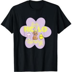 imageBarbie  Hello Spring Flower TShirtBlack