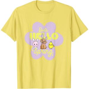 imageBarbie  Hello Spring Flower TShirtLemon Yellow