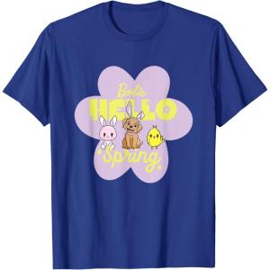 imageBarbie  Hello Spring Flower TShirtRoyal Blue