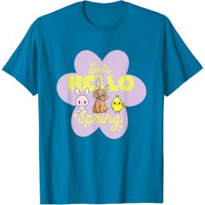 imageBarbie  Hello Spring Flower TShirtSapphire Blue