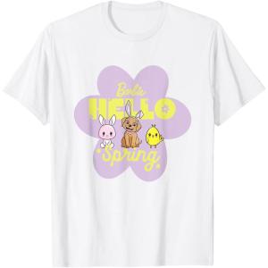 imageBarbie  Hello Spring Flower TShirtWhite
