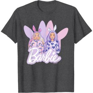 imageBarbie  Hoppy Easter TShirtDark Heather Grey