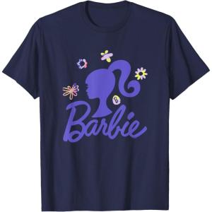 imageBarbie  Spring Has Sprung Silhouette and Logo TShirtNavy Blue