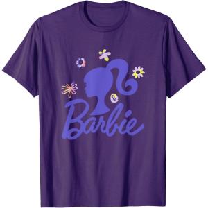 imageBarbie  Spring Has Sprung Silhouette and Logo TShirtPurple