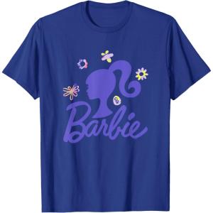 imageBarbie  Spring Has Sprung Silhouette and Logo TShirtRoyal Blue