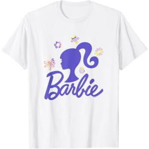 imageBarbie  Spring Has Sprung Silhouette and Logo TShirtWhite
