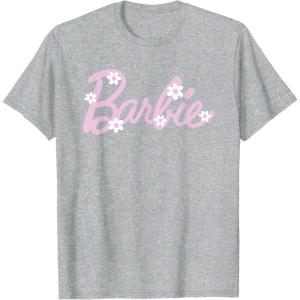 imageBarbie  Spring Logo TShirtHeather Grey