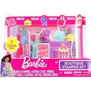 imageBarbie Boutique Stamp Set  Creative Stamps for Kids to Explore Imagination and Design KidFriendly Stamp Kit for Arts and Crafts Fun Featuring Fashionable Designs and MoreMulticolor