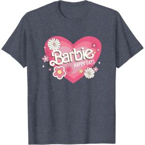 imageBarbie Heart Happy Days TShirtHeather Blue