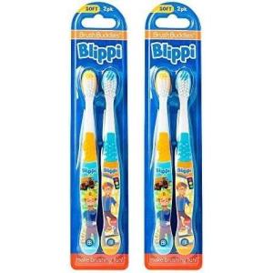 imageBrush Buddies Barbie Manual Soft Bristled Toothbrush for Kids MultiColored ampamp Fun Toddler Toothbrush AntiSlip Grip Handle Kids Travel Toothbrush 3 Pack2 Count Pack of 2