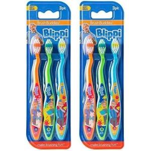 imageBrush Buddies Barbie Manual Soft Bristled Toothbrush for Kids MultiColored ampamp Fun Toddler Toothbrush AntiSlip Grip Handle Kids Travel Toothbrush 3 Pack3 Count Pack of 2
