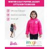 imageBarbie Girls Zip Up Puffer Jacket Little Kid to Big Kid Sizes 41416Barbie