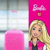 imageFUL Barbie 225 Inch Carry On Luggage 3D Quilted Hardshell Rolling Suitcase with Spinner Wheels Pink 225 x 14 x 95 inches