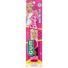 imageGUM Barbie Kids Battery Power Electric Toothbrush with Suction Cup Base for Home or Travel Oral Health and Dental Plaque Removal Ages 3 1ct4Pk1 Count Pack of 4