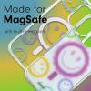 imageSonix x Barbie Phone Case for iPhone 15 Pro  Compatible with MagSafe  10ft Drop Tested  Golden HourGlitter Smiley