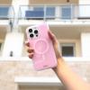 imageSonix x Barbie Phone Case for iPhone 15 Pro  Compatible with MagSafe  10ft Drop Tested  Golden HourJelly Pink