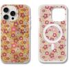 imageSonix x Barbie Phone Case for iPhone 15 Pro  Compatible with MagSafe  10ft Drop Tested  Golden HourRetro Flower Barbie