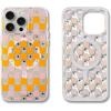 imageSonix x Barbie Phone Case for iPhone 15 Pro  Compatible with MagSafe  10ft Drop Tested  Golden HourRetro Stripe