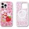 imageSonix x Barbie Phone Case for iPhone 15 Pro  Compatible with MagSafe  10ft Drop Tested  Golden HourStrawberry Shortcake Vintage