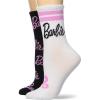 imageBarbie Mid Crew Socks Womens socksWhite Black Multi