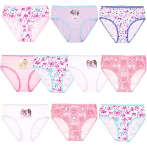 imageBarbie Amazon Exclusive 100 Combed Cotton Underwear and 4pk Girl Short Sizes 4 6 8 ampamp 1010pack Barbie