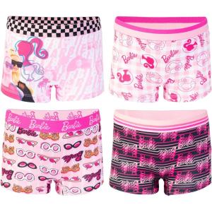 imageBarbie Amazon Exclusive 100 Combed Cotton Underwear and 4pk Girl Short Sizes 4 6 8 ampamp 104pack Girl Boxer