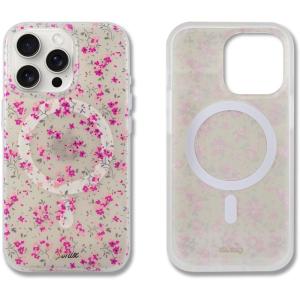 imageSonix x Barbie Phone Case for iPhone 15 Pro  Compatible with MagSafe  10ft Drop Tested  Golden HourCottage Floral Pink