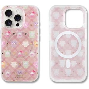 imageSonix x Barbie Phone Case for iPhone 15 Pro  Compatible with MagSafe  10ft Drop Tested  Golden HourHello Kitty  Friends Latte Bears