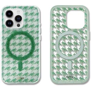 imageSonix x Barbie Phone Case for iPhone 15 Pro  Compatible with MagSafe  10ft Drop Tested  Golden HourHoundstooth
