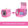 imageBarbie Chelsea Puppy Carrier Playset Blonde Small Doll and Accessories Dog Carrier with Puppy Themed Play Pieces