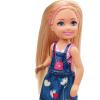imageBarbie Club Chelsea Doll 6inch Blonde Wearing Graphic Top and Jean Skirt for 3 to 7 Year Olds