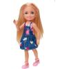 imageBarbie Club Chelsea Doll 6inch Blonde Wearing Graphic Top and Jean Skirt for 3 to 7 Year Olds