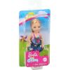 imageBarbie Club Chelsea Doll 6inch Blonde Wearing Graphic Top and Jean Skirt for 3 to 7 Year Olds