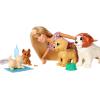 imageBarbie Doggy Daycare Playset with Blonde Fashion Doll 4 Pet Dogs ampamp Accessories Color Change ampamp Potty Feature