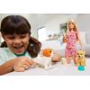 imageBarbie Doggy Daycare Playset with Blonde Fashion Doll 4 Pet Dogs ampamp Accessories Color Change ampamp Potty Feature